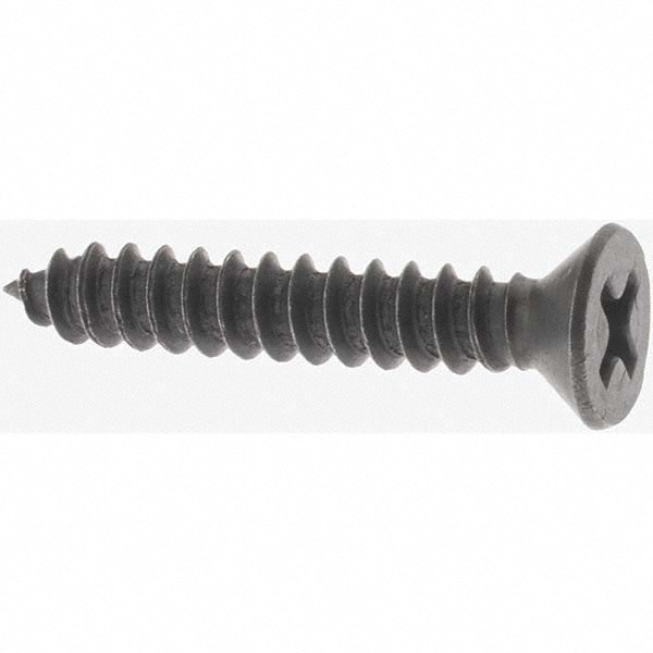 Sheet Metal Screw: #8, Flat Head, Phillips