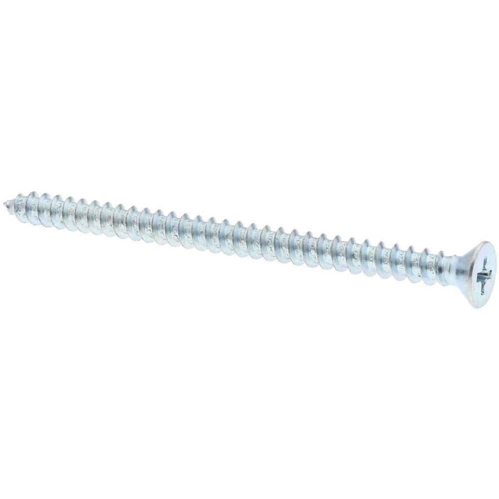 Sheet Metal Screw: #10, Flat Head, Phill