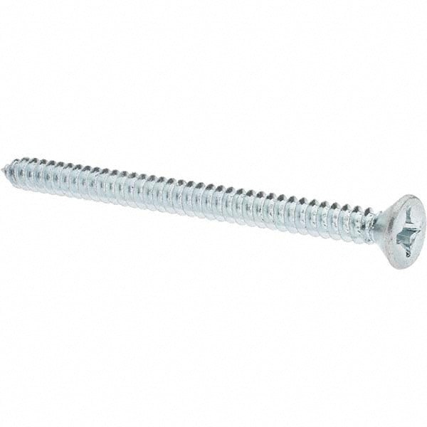 Sheet Metal Screw: #12, Flat Head, Phillips