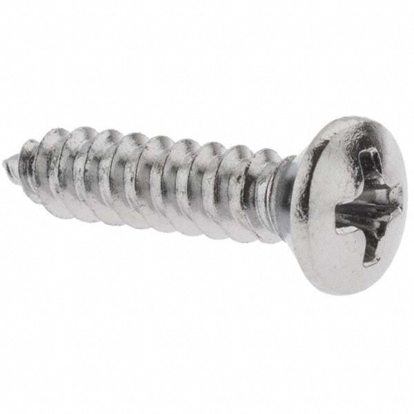 Sheet Metal Screw: #8, Flat, Oval & Pan Head, Phillips
