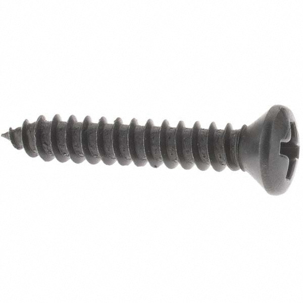 Sheet Metal Screw: #8, Oval Head, Phillips
