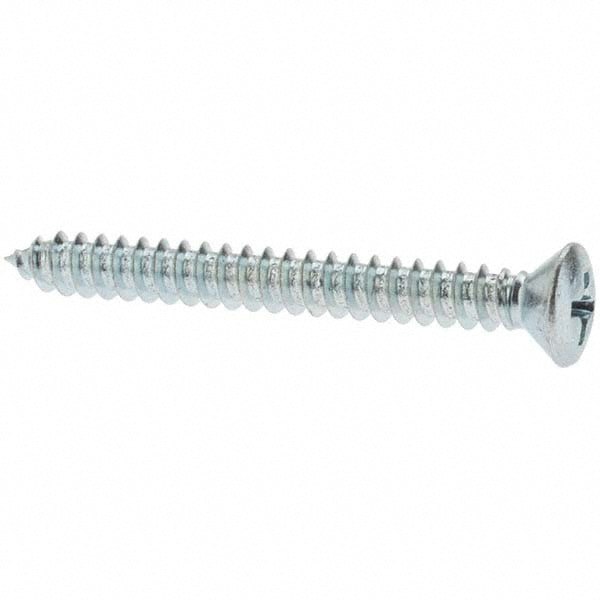 Sheet Metal Screw: #8, Flat, Oval & Pan Head, Phillips
