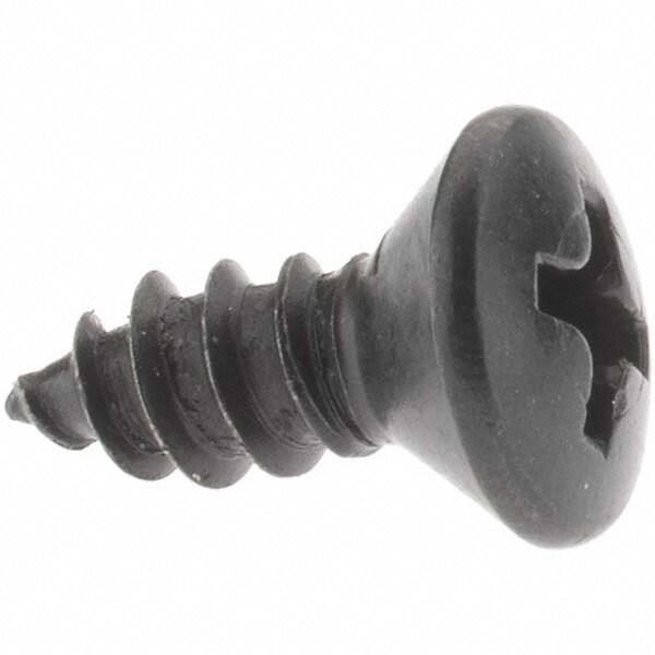 Sheet Metal Screw: #10, Oval Head, Phillips