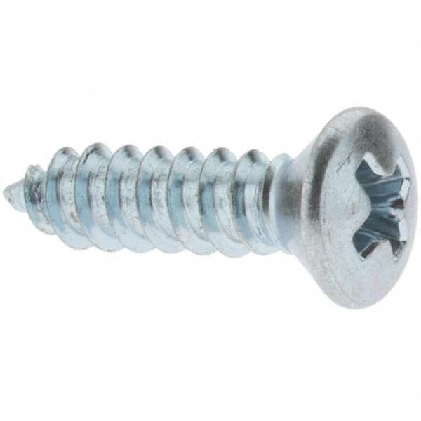 Sheet Metal Screw: #10, Flat, Oval & Pan Head, Phillips