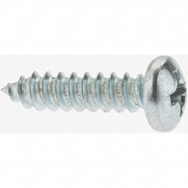 Sheet Metal Screw: #7, Pan Head, Phillips