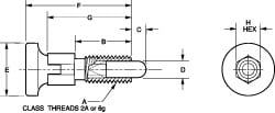 M12x1.75, 25mm Thread Length, 0.314