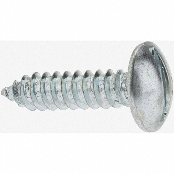 Sheet Metal Screw: 1/4, Oval Head, Slotted