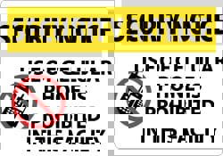 Security & Admittance Sign: Rectangle, 