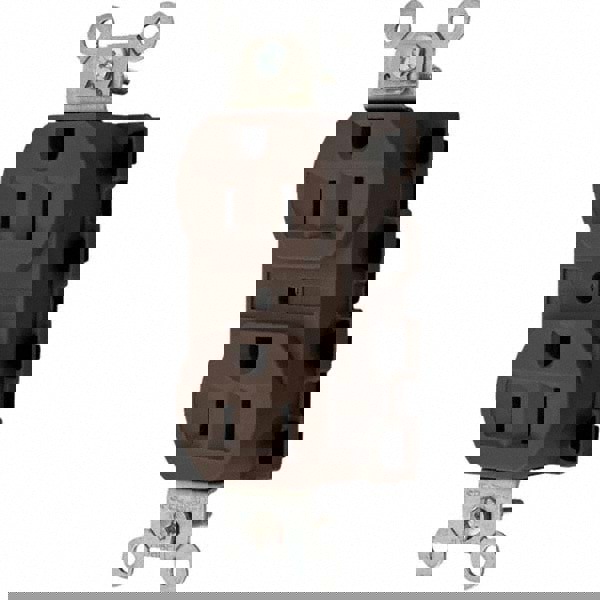 Straight Blade Duplex Receptacle: NEMA 5-15R, 15 Amps, Grounded