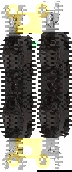 Straight Blade Receptacles; Receptacle Type: Duplex Receptacle ; Grade: Hospital ; Color: Black ; Grounding Style: Self-Grounding ; Amperage: 15.0000 ; Voltage: 125V AC