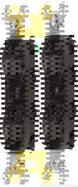 Straight Blade Receptacles; Receptacle Type: Duplex Receptacle ; Grade: Hospital ; Color: Black ; Grounding Style: Self-Grounding ; Amperage: 20.0000 ; Voltage: 125V AC