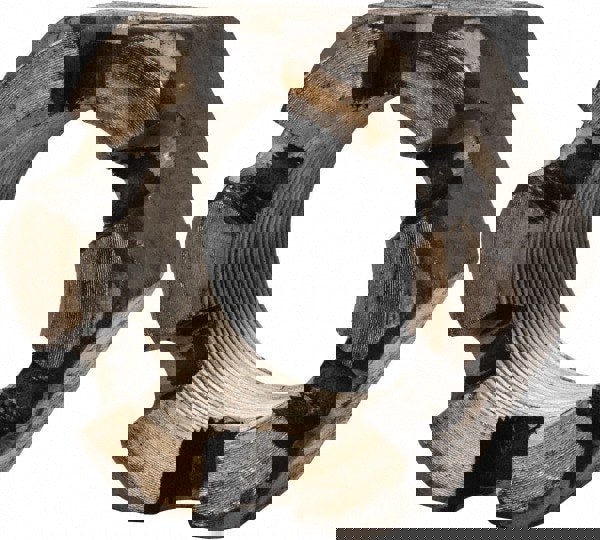 Slotted Lock Nut: 2-12, Grade 2 Steel, Bright/Uncoated