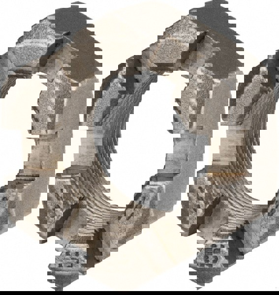 Slotted Lock Nut: 1-1/4-12, Grade 2 Steel, Bright/Uncoated