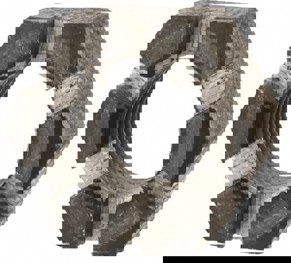 Hex Lock Nut: 1-3/8-6, Grade 2 Steel, Uncoated