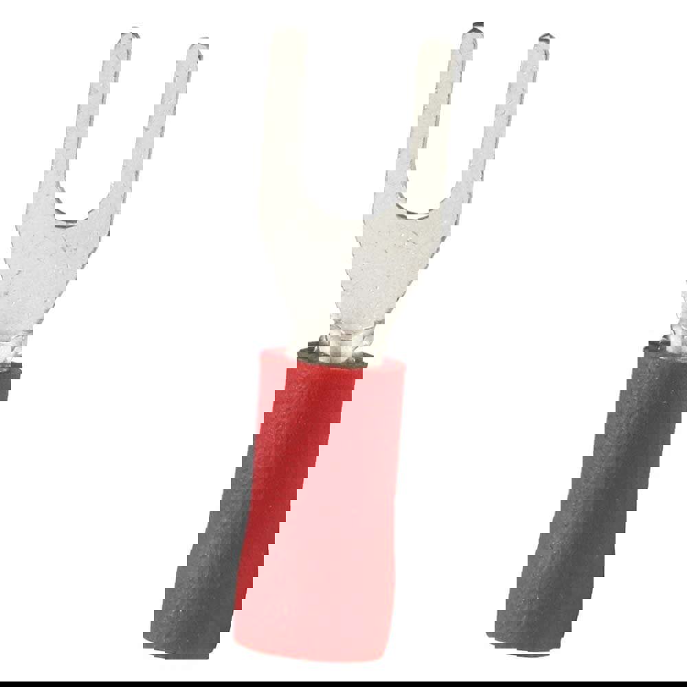 Standard Fork Terminal: Non-Insulated, #6 Stud, Crimp