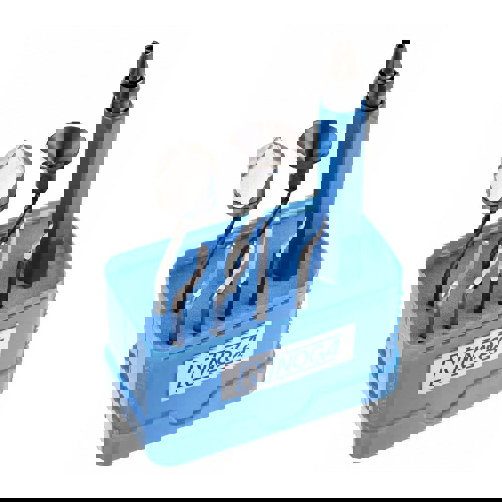 Hand Deburring Tool Set: 7 Pc, Cobalt & High Speed Steel