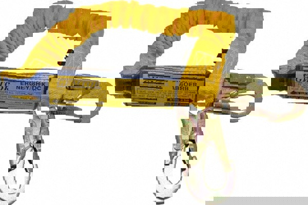 Lanyards & Lifelines; Load Capacity: 350lb ; Lifeline Material: Polyester; Webbing ; Type: Shock Absorbing Lanyard ; Length (Inch): 72 ; Capacity (Lb.): 350 ; Construction Type: Webbing