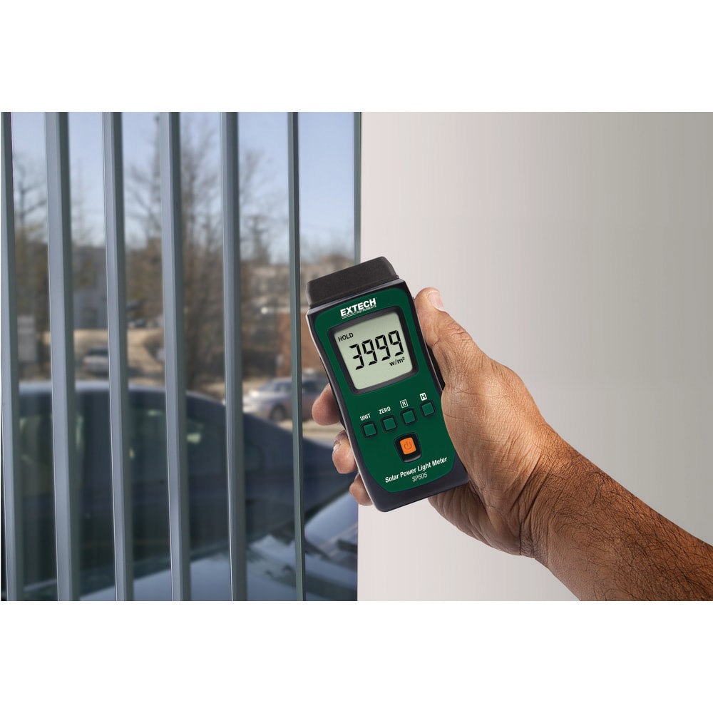 Solar Power Meters & Analyzers; Meter Type: Solar Power Meter ; Application: Measures solar power level from sunlight outdoors to determine the best location of solar panel and solar water heater installations. ; Display Type: LCD