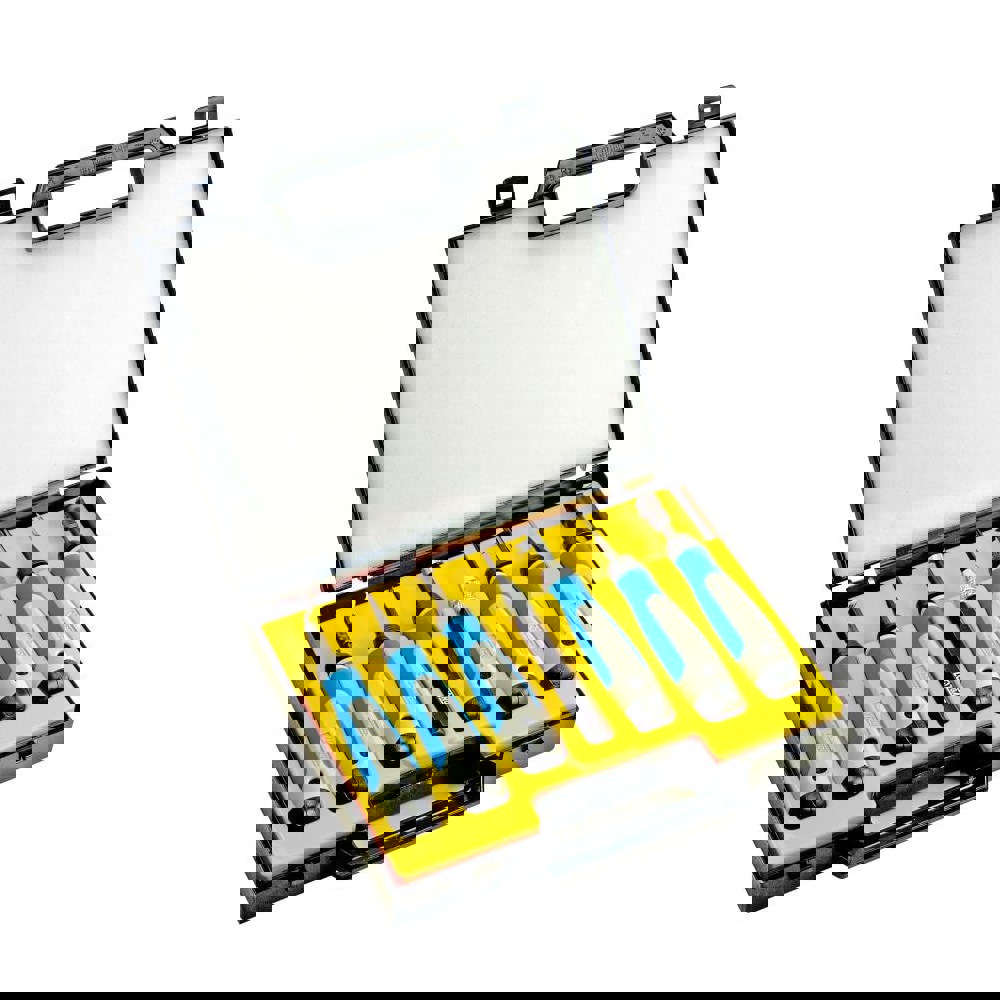 Hand Deburring Tool Set: 7 Pc, Deburring & Sheetmetal & Chamfering & Scraping & Deburring Keyways & High Speed Steel