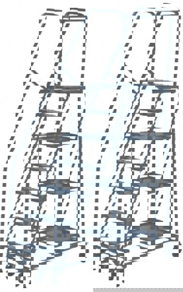 Steel Rolling Ladder: 7 Step