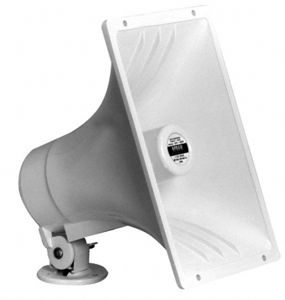 40 Max Watt, Rectangular Plastic Standard Horn and Speaker