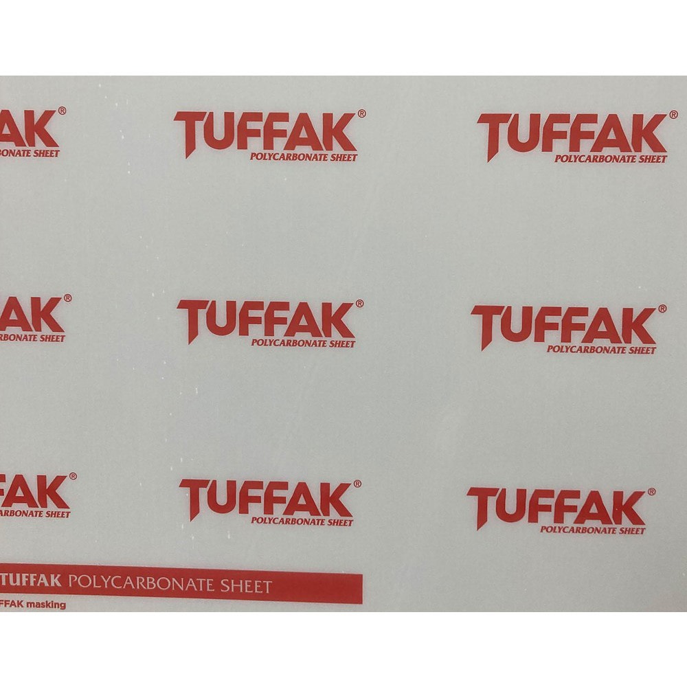 Plastic Sheets; Material: Polycarbonate ; Thickness (Inch): 1/8 ; Width (Inch): 12 ; Backing Type: Film Masking - 2 Sides ; Hardness: 118 HRR ; Tensile Strength (psi): 9700