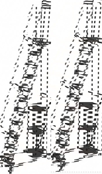 11-Step Steel Step Ladder: 143