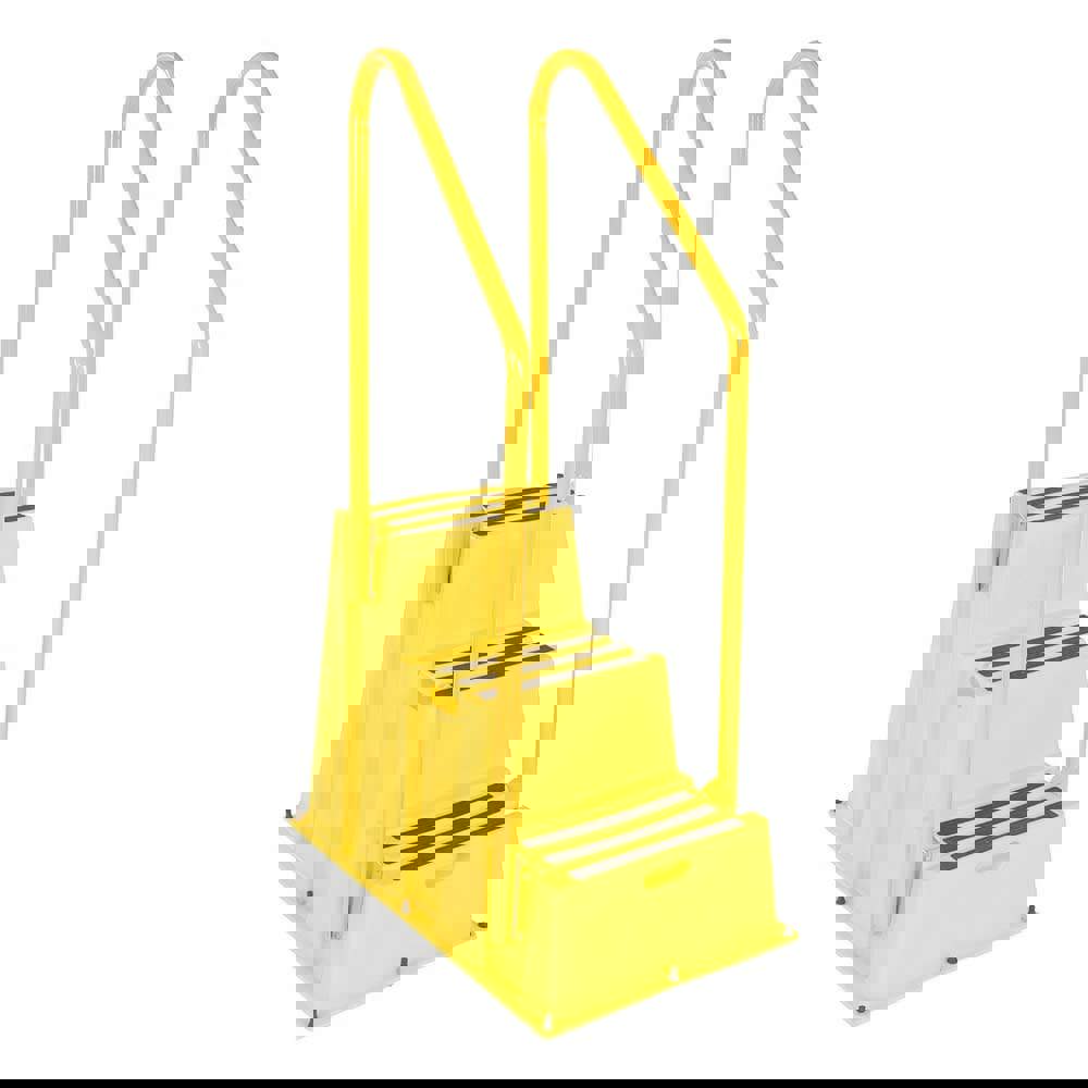 3-Step Polyethylene Step Ladder: 500 lb