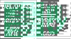 First Aid Sign: Rectangle, 