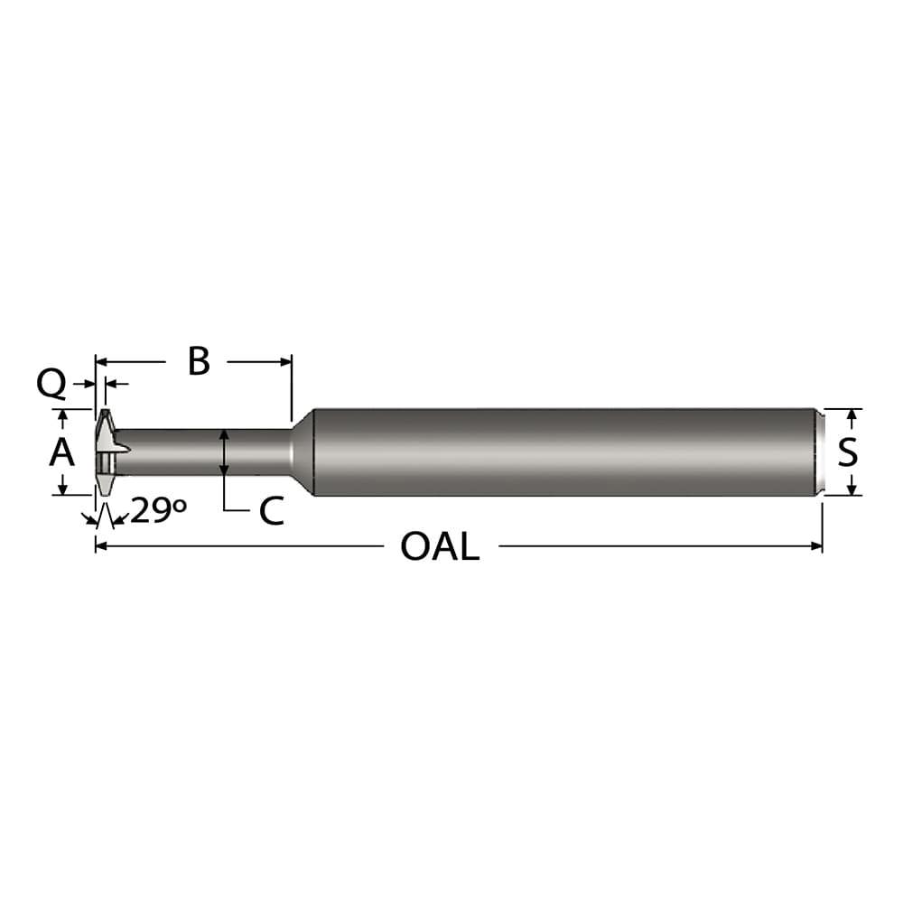 Single Profile Thread Mill: 7/8-6, 6 to 6 TPI, Internal, 4 Flutes, Solid Carbide