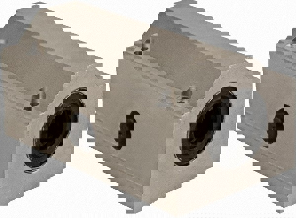 12mm Inside Diam, 1,060 Lbs. Dynamic Capacity, Closed Twin Pillow Block Linear Bearing