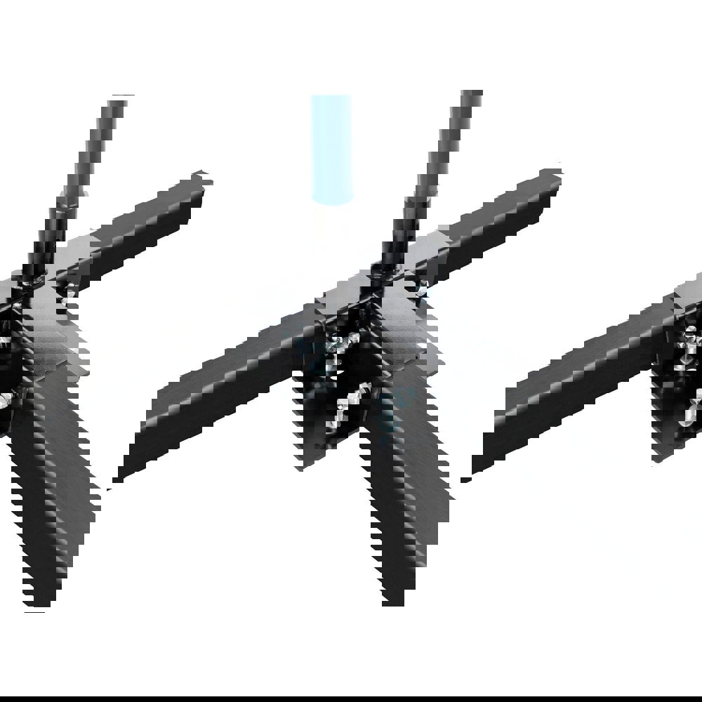 Framing Pipe Fittings & Connectors; Product Type: Center Plate with Vertical Pipe ; Material: Steel ; Compatible Pipe Shape: Square ; Coating/Finish: Epoxy ; ESD: No ; UNSPSC Code: 40175300