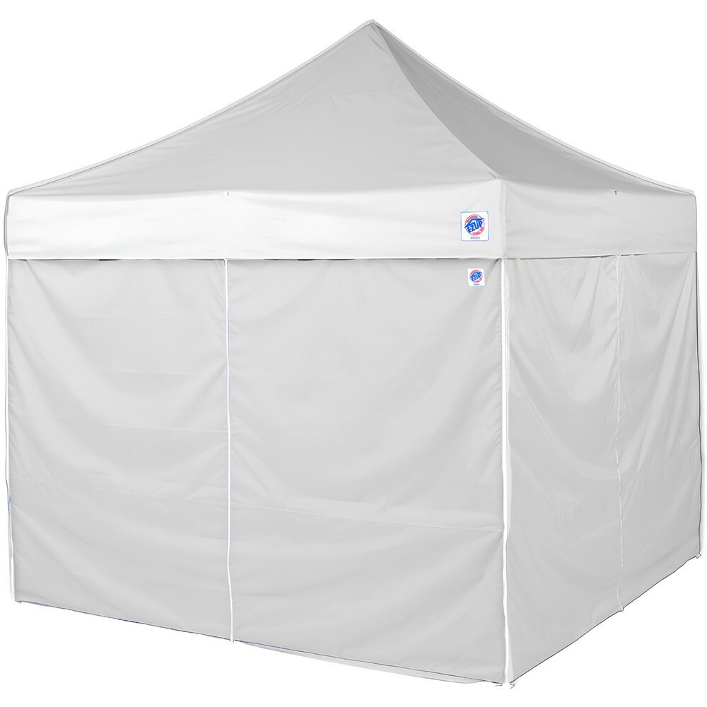 Temporary Structure Parts & Accessories; Product Type: Sidewall ; Material: Polyester ; For Use With: Eclipse, Vantage, Pyramid, ES100 ; Color: White ; Includes: (3) 10' Standard Duralon Sidewalls; (1) 10' Mid-Zip Standard Duralon Sidewall (White)