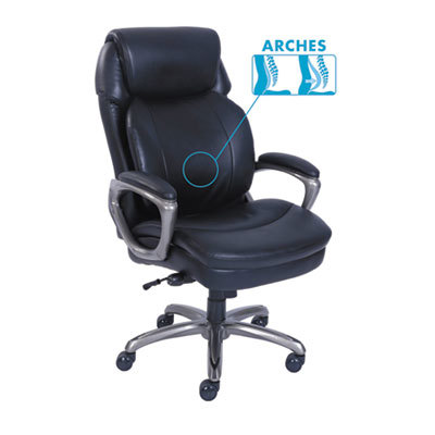 Task Chair: Bonded Leather, Adjustable Height, 18-1/4 to 21-3/4