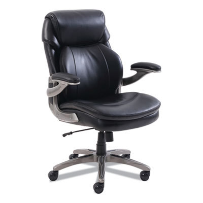 Task Chair: Bonded Leather, Adjustable Height, 18-1/2 to 21-1/2