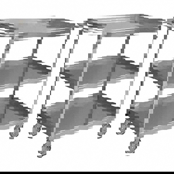 Mobile Utility Cart: Silver