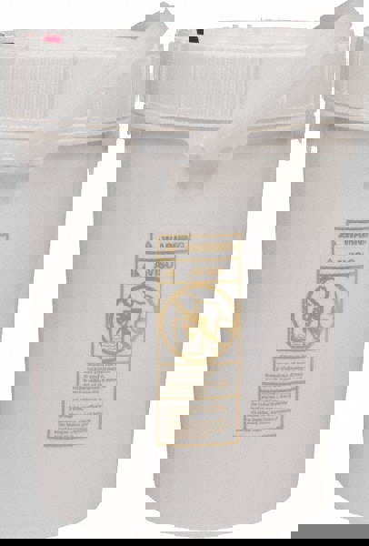 5 Gal, High-Density Polyethylene Round White Single Pail