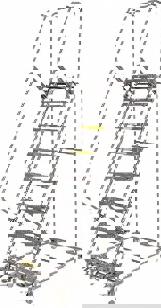Stainless Steel Rolling Ladder: 8 Step