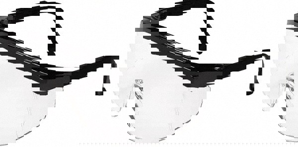 Safety Glasses: Anti-Fog, Polycarbonate, Clear Lenses, Half-Framed