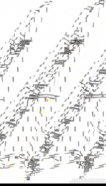 Stainless Steel Rolling Ladder: 11 Step