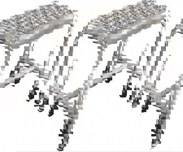 Stainless Steel Rolling Ladder: 1 Step