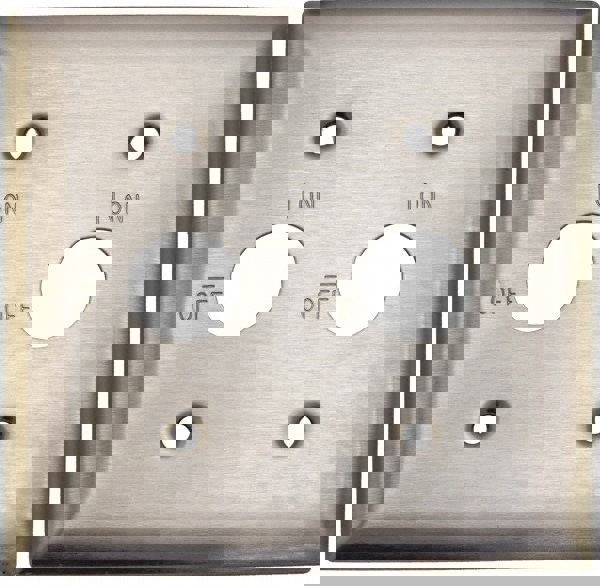 2 Gang, 5-3/4 Inch Long, Switch Plate