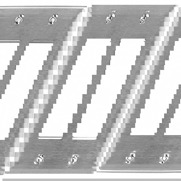 Wall Plates; Wall Plate Type: Outlet Wall Plates ; Wall Plate Configuration: GFCI/Surge Receptacle ; Shape: Rectangle ; Wall Plate Size: Standard ; Number of Gangs: 2; 2 ; Overall Width (mm): 4.6000in