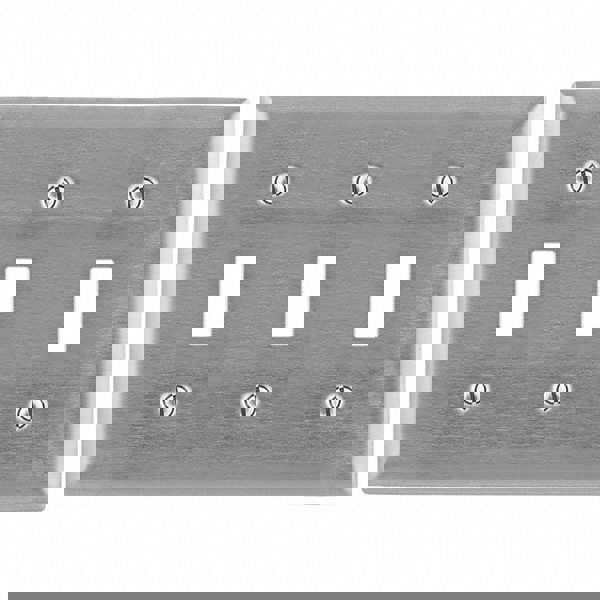 Wall Plates; Wall Plate Type: Switch Plates ; Wall Plate Configuration: Toggle Switch ; Shape: Rectangle ; Wall Plate Size: Standard ; Number of Gangs: 3; 3 ; Overall Width (mm): 6.4100in