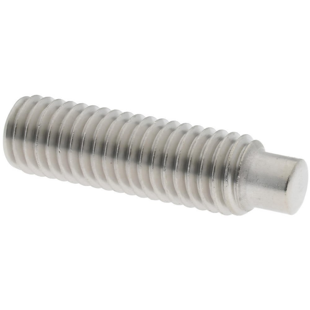 Set Screw: M8 x 1.25 x 30 mm, Dog Point, Stainless Steel, Grade 18-8 & Austenitic Grade A2