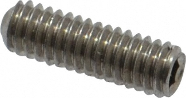 Set Screw: M2.5 x 0.45 x 8 mm, Cup Point, Stainless Steel, Grade 18-8 & Austenitic Grade A2