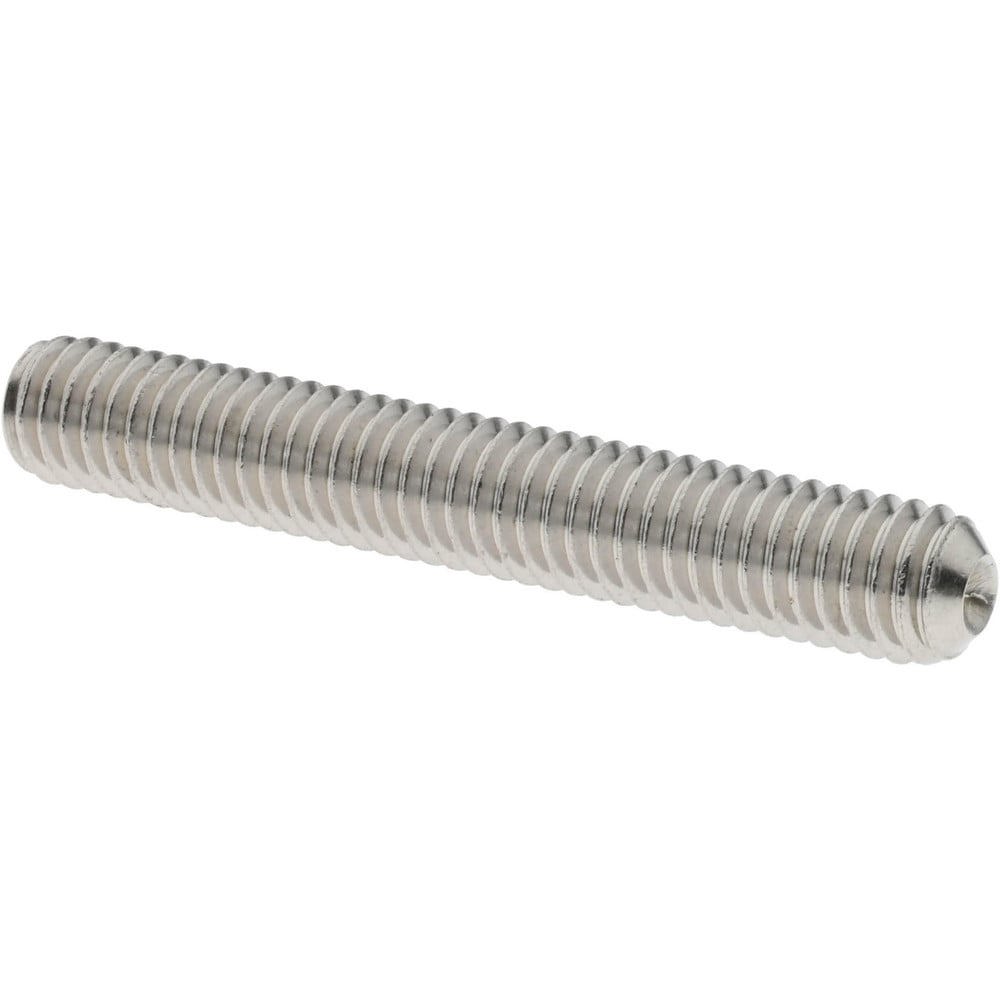 Set Screw: M6 x 1.00 x 40 mm, Cup Point, Stainless Steel, Grade 18-8 & Austenitic Grade A2