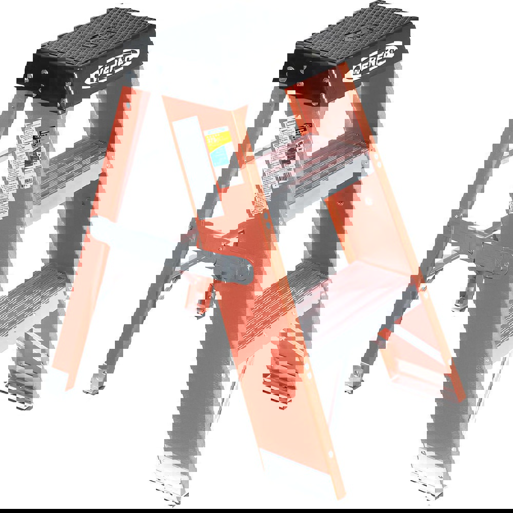 2 Step Fiberglass Step Ladder: Type IAA