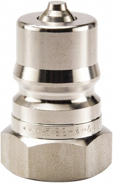 Hydraulic Hose Female Straight Thread Nipple: 9/16-18, 2,000 psi