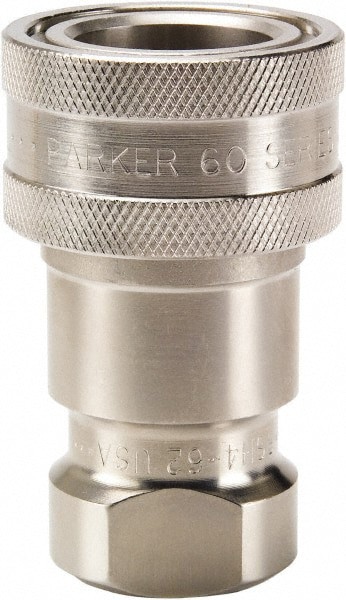 Hydraulic Hose Female Pipe Rigid Coupler Fitting: 3/4-14, 1,500 psi
